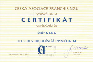 Členstvo v asociácii franchisingu