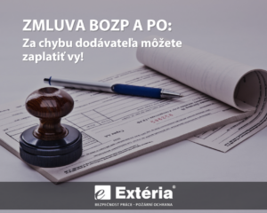 Zmluva BOZP a PO: Za chybu dodávateľa môžete zaplatiť vy!