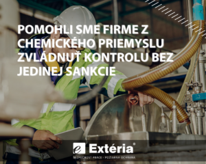 Pomohli sme firme z chemického priemyslu zvládnuť kontrolu bez jedinej sankcie