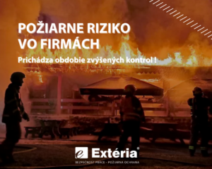 Požiarne riziko vo firmách: Prichádza obdobie zvýšených kontrol