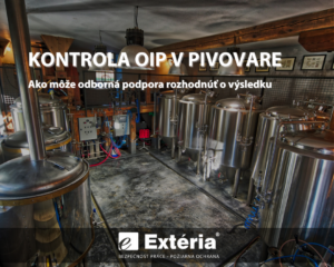 Kontrola OIP v pivovare: Ako môže odborná podpora rozhodnúť o výsledku